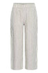 b.young Falakka Crop Trousers Rainy Day Stripe