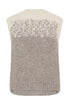 Fransa Tye Vest Driftwood Mix
