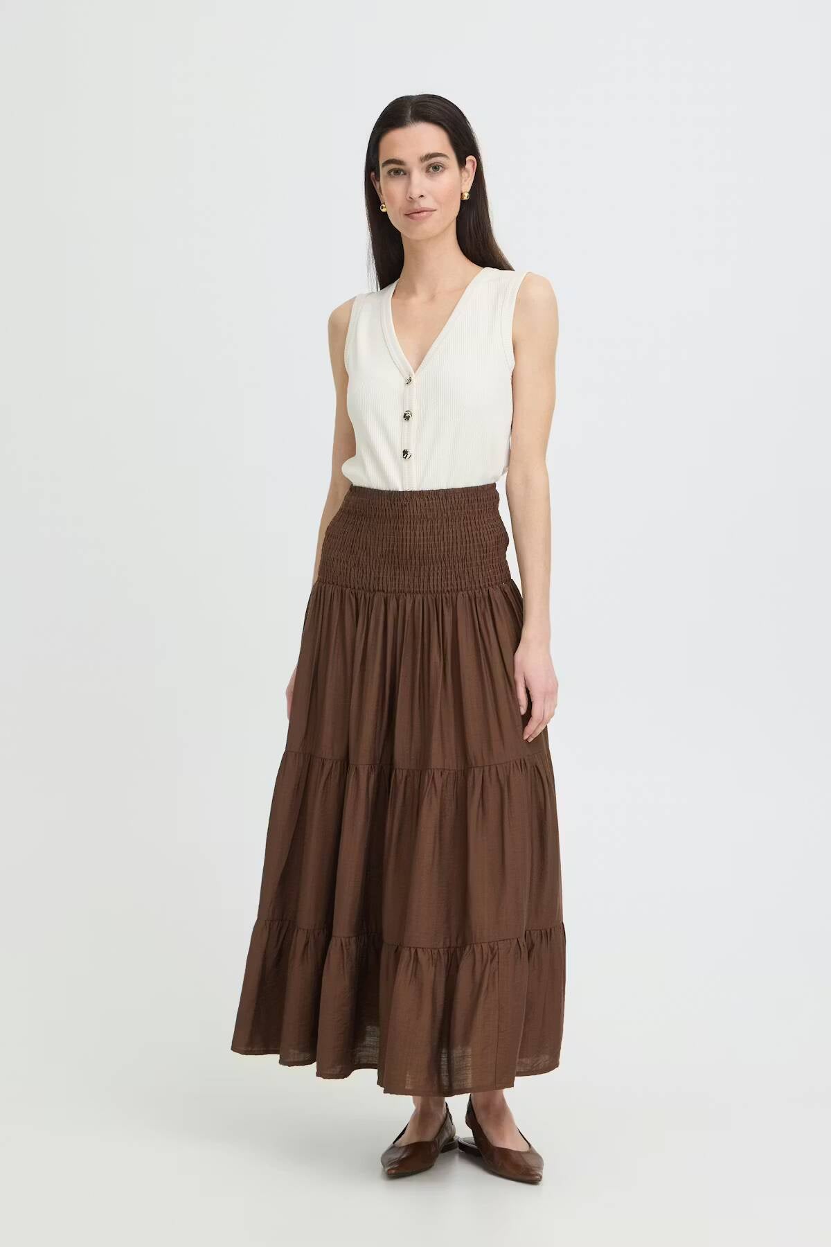 b.young Joannie Smock Skirt French Roast