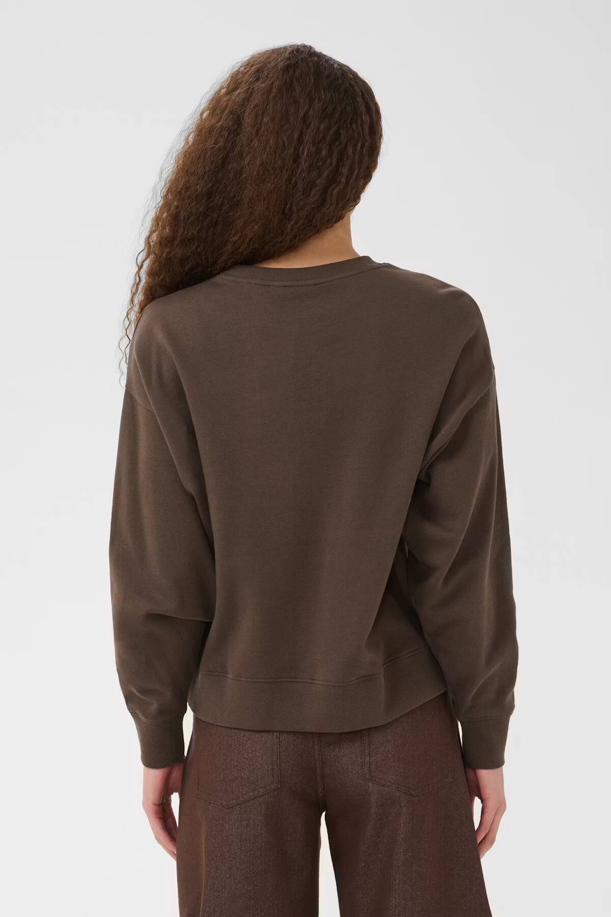 Saint Tropez Suzie Sweatshirt Chocolate Brown