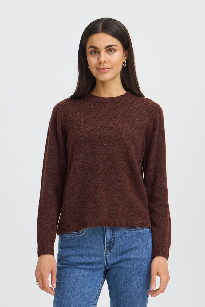 Fransa Ellis Pullover Rum Raisin Melange