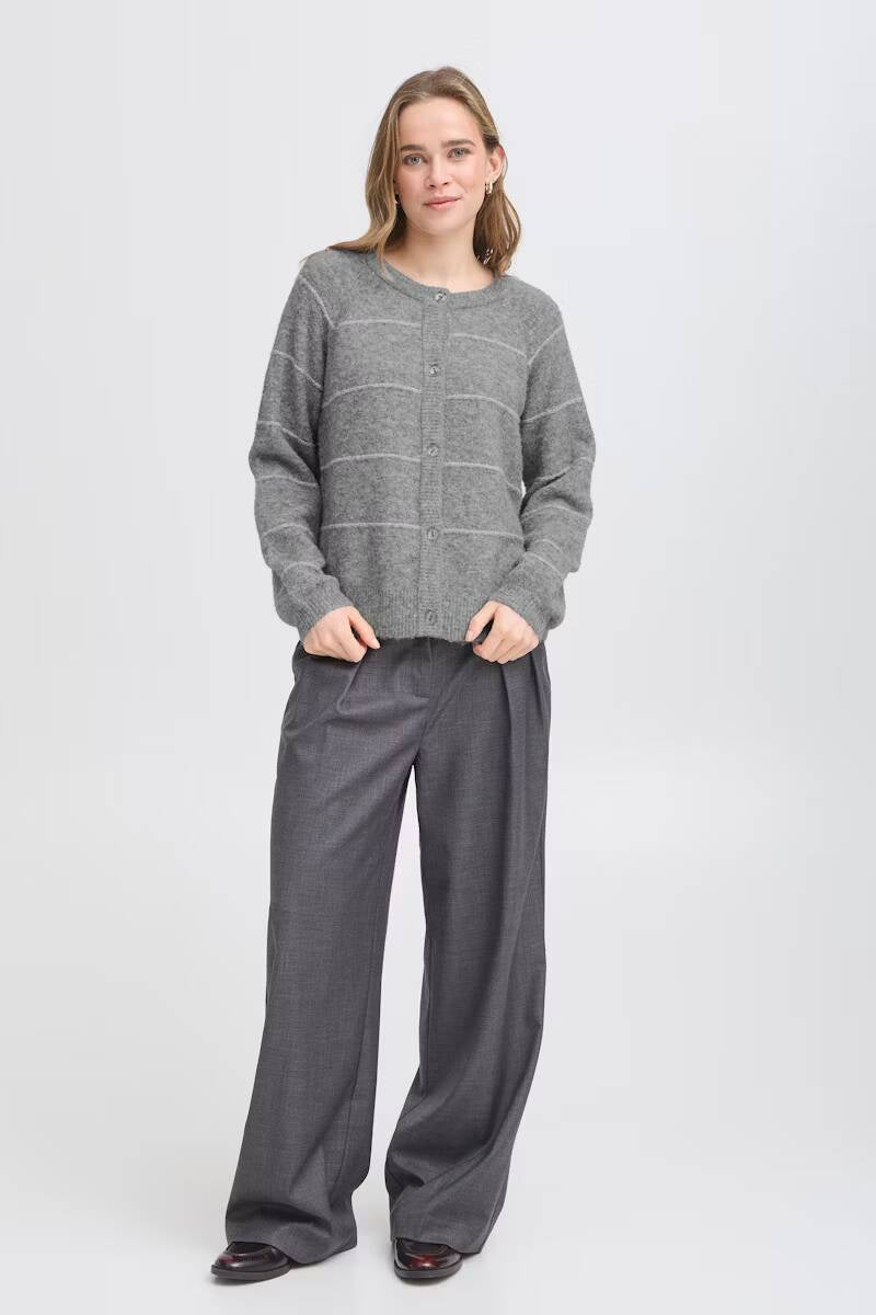 Fransa Kendra Cardigan Asphalt Melange Mix