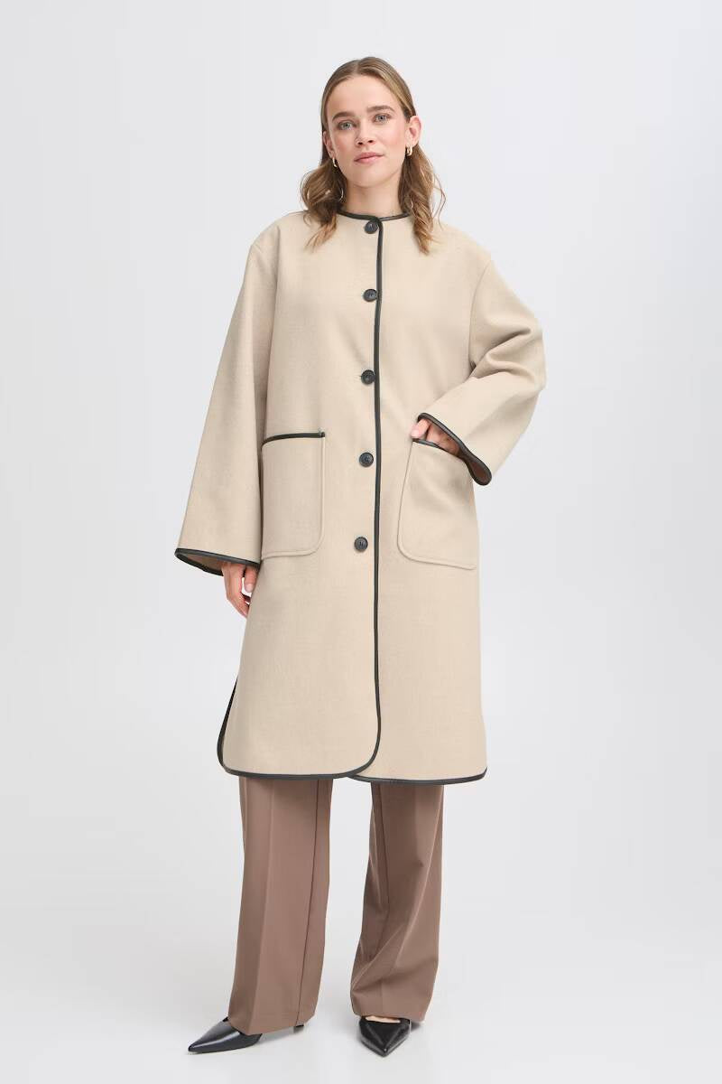 Fransa Elisabeth Jacket Limestone Melange