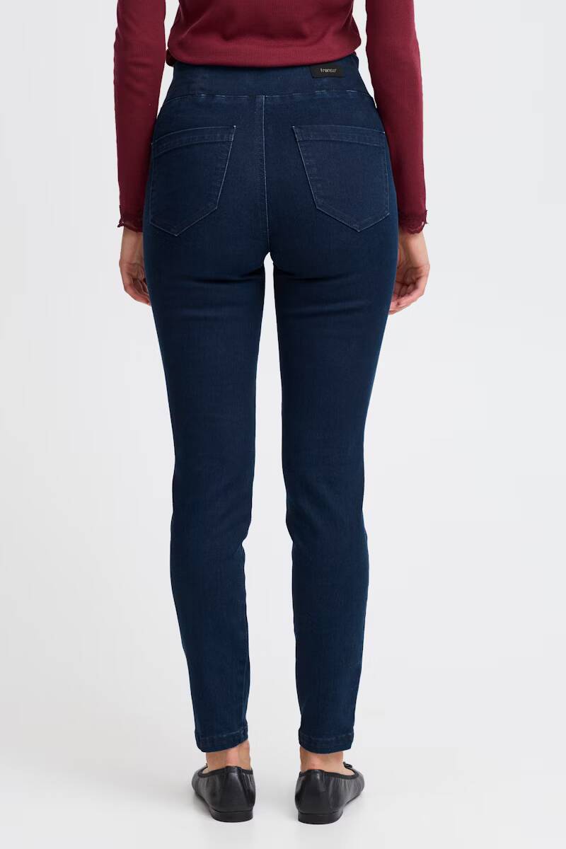 Fransa Luxe Thea Denim Leggings Dark Blue Denim