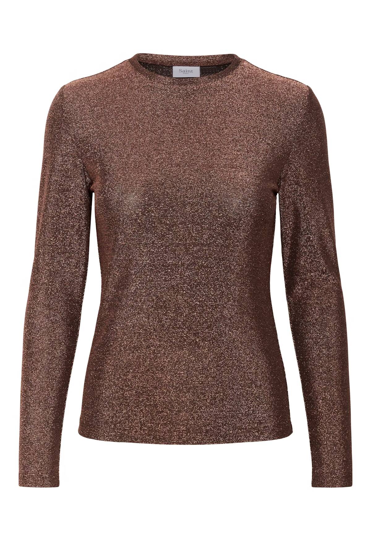 Saint Tropez Noria LS Blouse Dark Oak