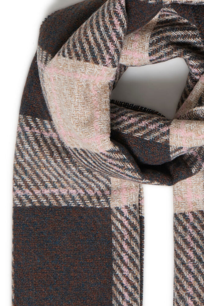 b.young Walvia Scarf Java/Sand Check Scarf