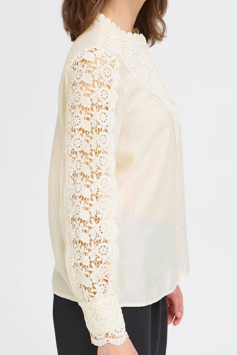 Fansa Blondie Blouse Whisper White