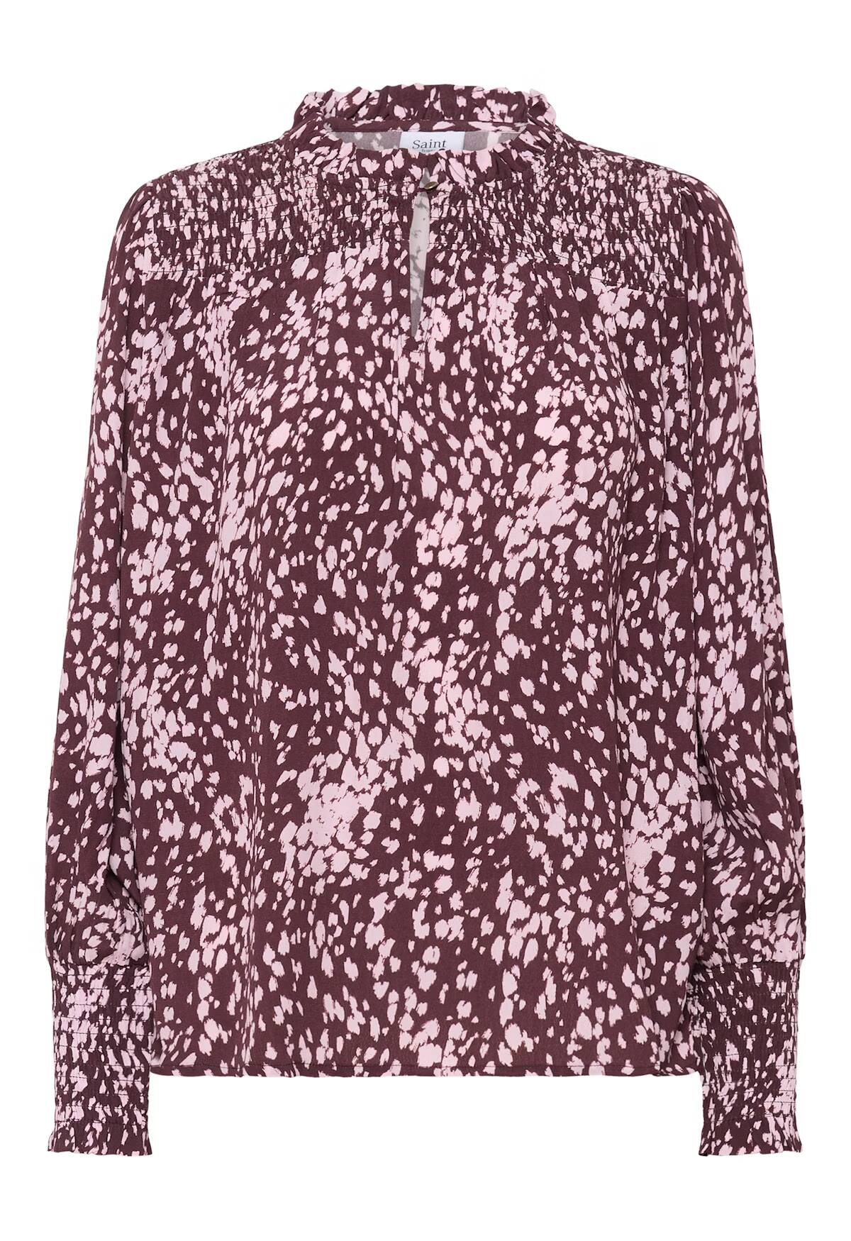 Saint Tropez Malika Blouse Fudge Spotty Animal