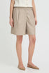 Fransa Alex Shorts Grey Morn Melange Pinstripe