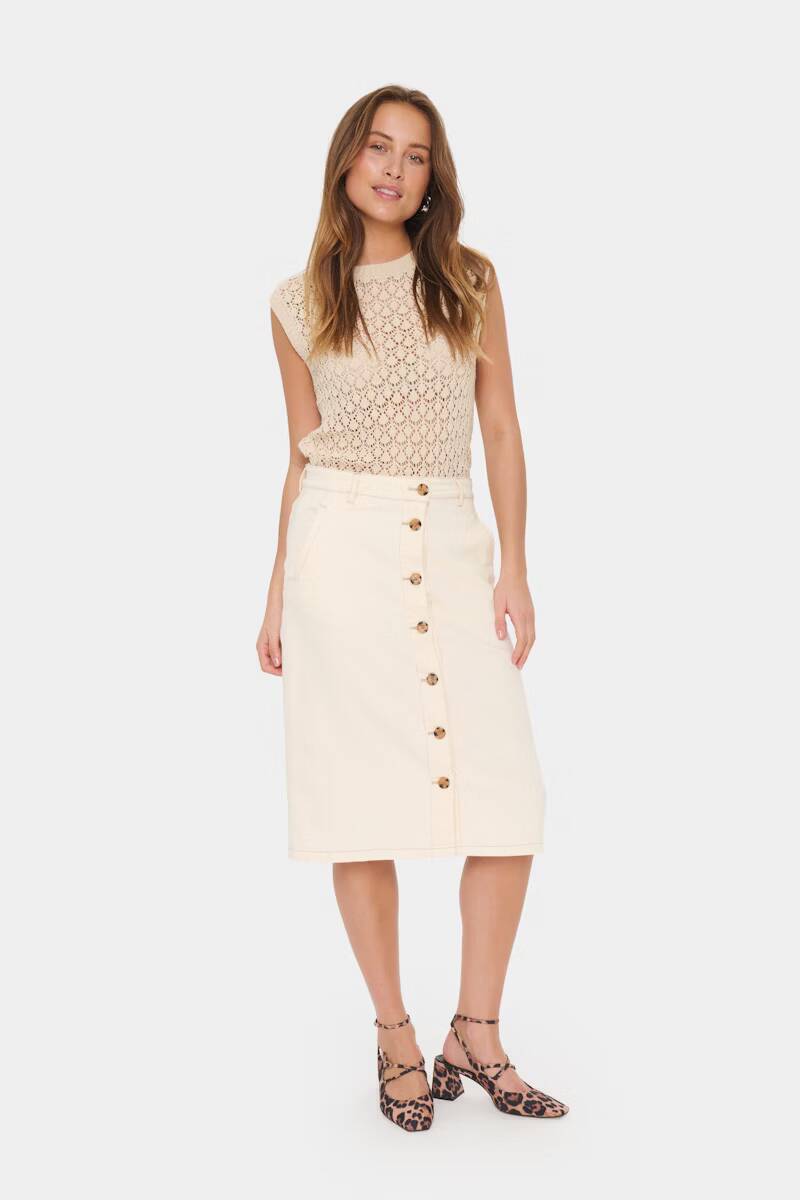 Saint Tropez Kayo Skirt Winter White