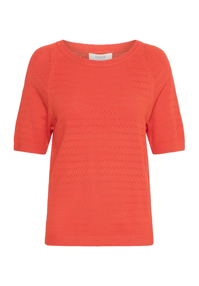 b.young Omanja Short Sleeve Jumper Flame Scarlet