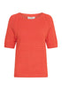 b.young Omanja Short Sleeve Jumper Flame Scarlet