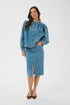 Saint Tropez Tera Shirt Medium Blue Denim