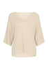 b.young Mobbe V-Neck Jumper Frosted Almond