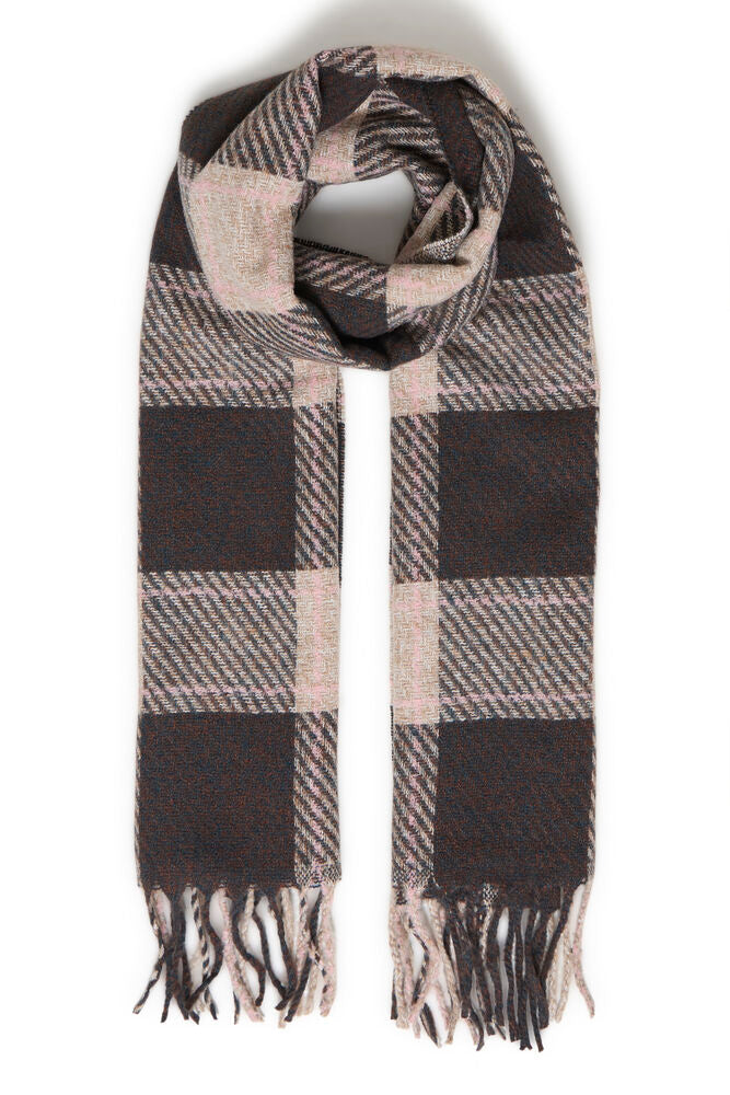 b.young Walvia Scarf Java/Sand Check Scarf