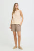 Fransa Bernie Blouse Yellow White Stripe Floral