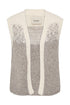 Fransa Tye Vest Driftwood Mix