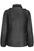 Saint Tropez Lilja Crinkle LS Shirt Black