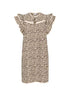 Saint Tropez Kirby Dress Creme Leopard Strokes