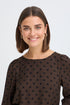 Fransa Adara Blouse Hot Fudge Dotty