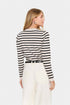 Saint Tropez Mila Striped Cardigan Gray Morn Mila Stripe