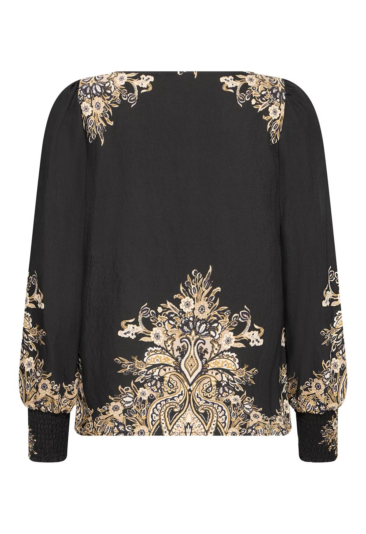 Fansa Adara Blouse Black Paisley