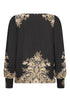 Fansa Adara Blouse Black Paisley