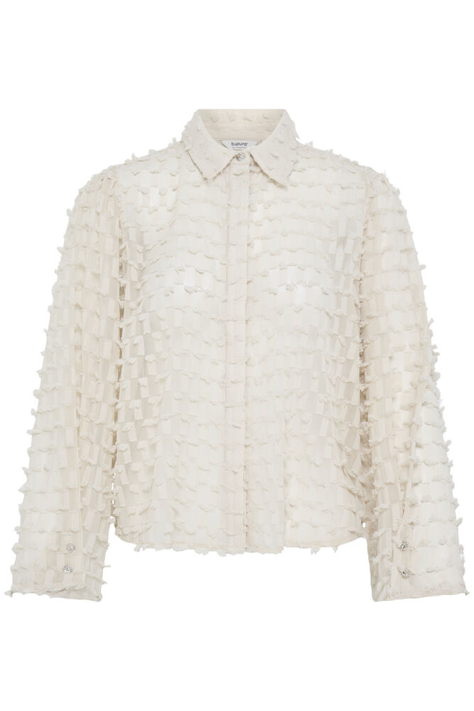 b.young Feather Shirt Oatmeal