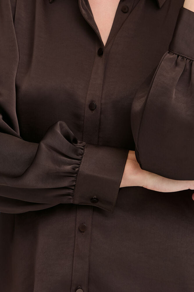 b.young Isa Peplum Shirt Java