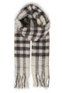 b.young Wynter Scarf Birch/Java Check Scarf