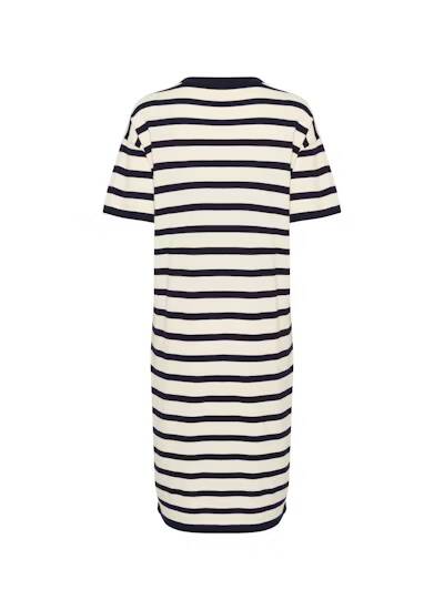 Saint Tropez Likam Striped Dress Winter White Nightsky Stripe