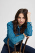 Fransa Denima Denim Jacket Mid Blue Denim