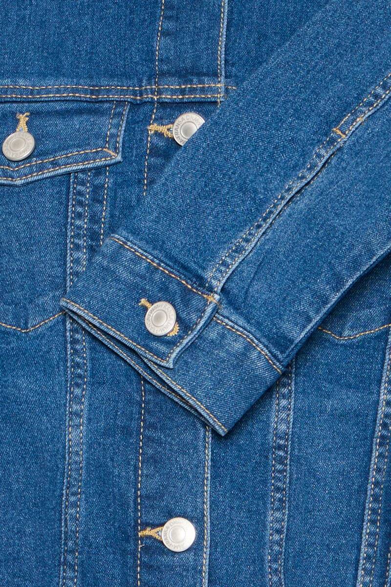 Fransa Denima Denim Jacket Mid Blue Denim
