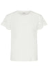 b.young Taimi Crochet Tshirt Optical White