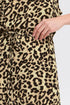 Fransa Ease Dress Brown Leopard Art