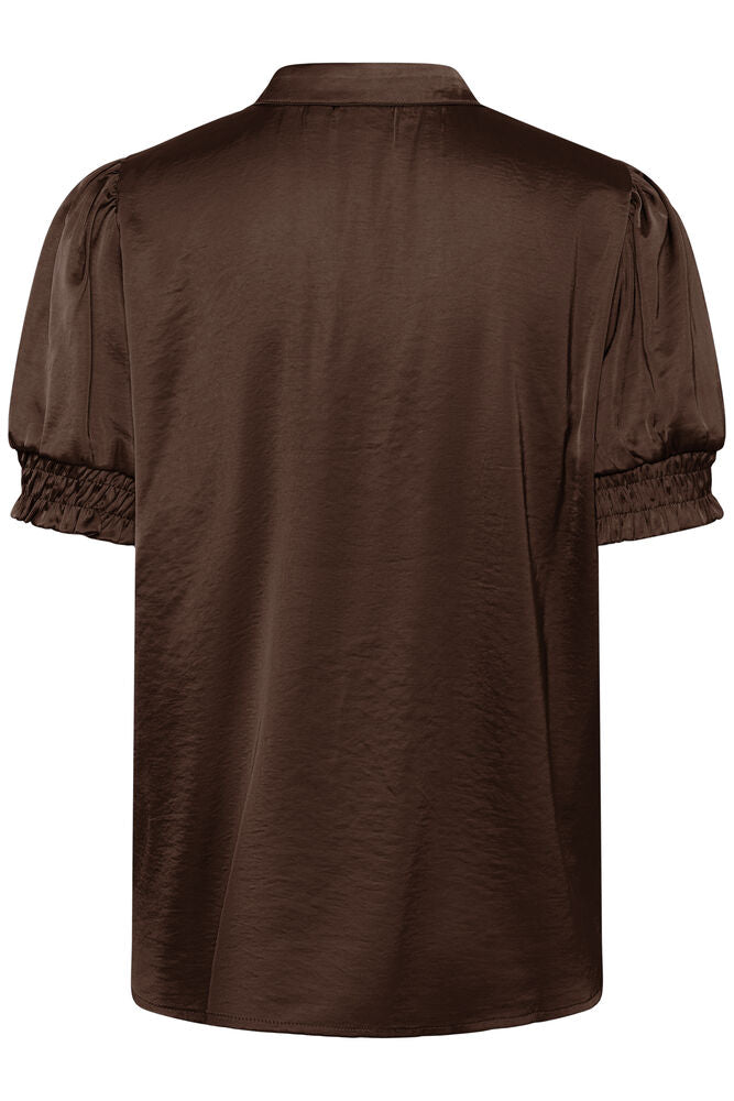 Saint Tropez Panan SS Blouse Major Brown