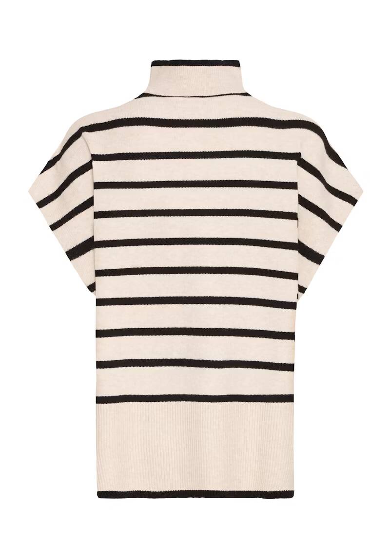 Fransa Bitte Poncho Limestone Melange Mix