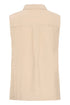 Fransa Adah Sleeveless Blouse Savannah Tan
