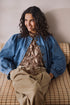 Saint Tropez Tera Shirt Medium Blue Denim