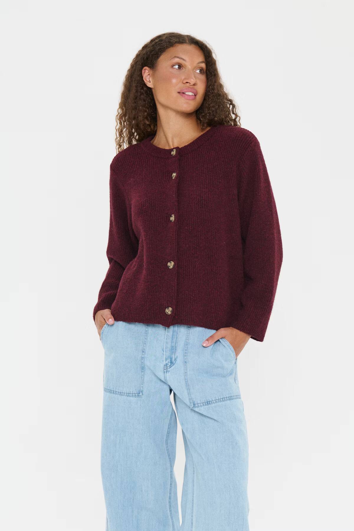 Saint Tropez Maleen Cardigan Fudge