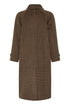 b.young Camio Coat Olive Night Check