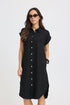 b.young Falakka SS Shirt Dress Meteorite