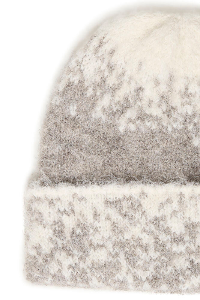 Fransa Tye Beanie Drift wood Mix