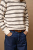 Fransa Kendra Pullover Oatmeal Stripe