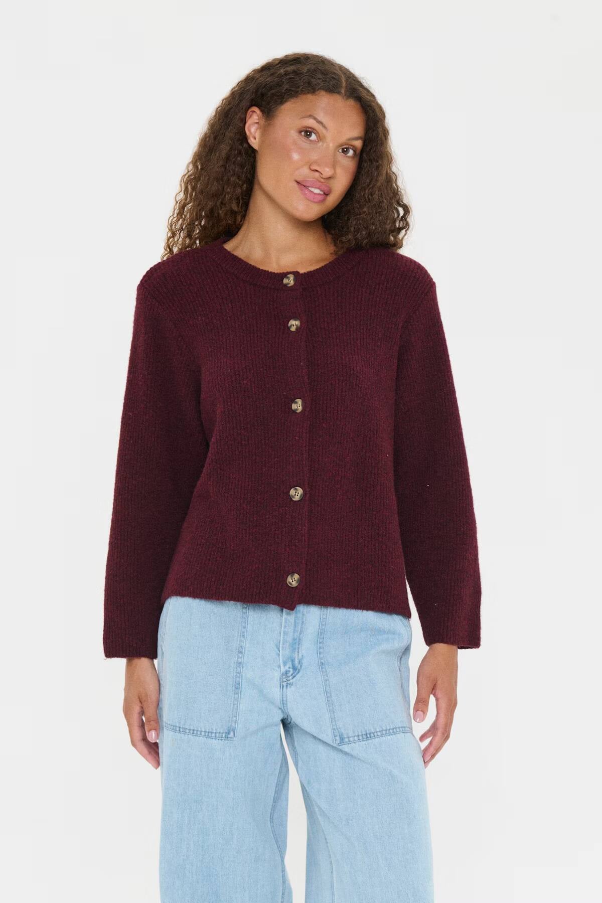 Saint Tropez Maleen Cardigan Fudge