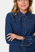 Saint Tropez Marthe Shirt Medium Blue Denim