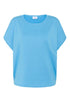 Saint Tropez Mila R-Neck SS Pullover Ethereal Blue