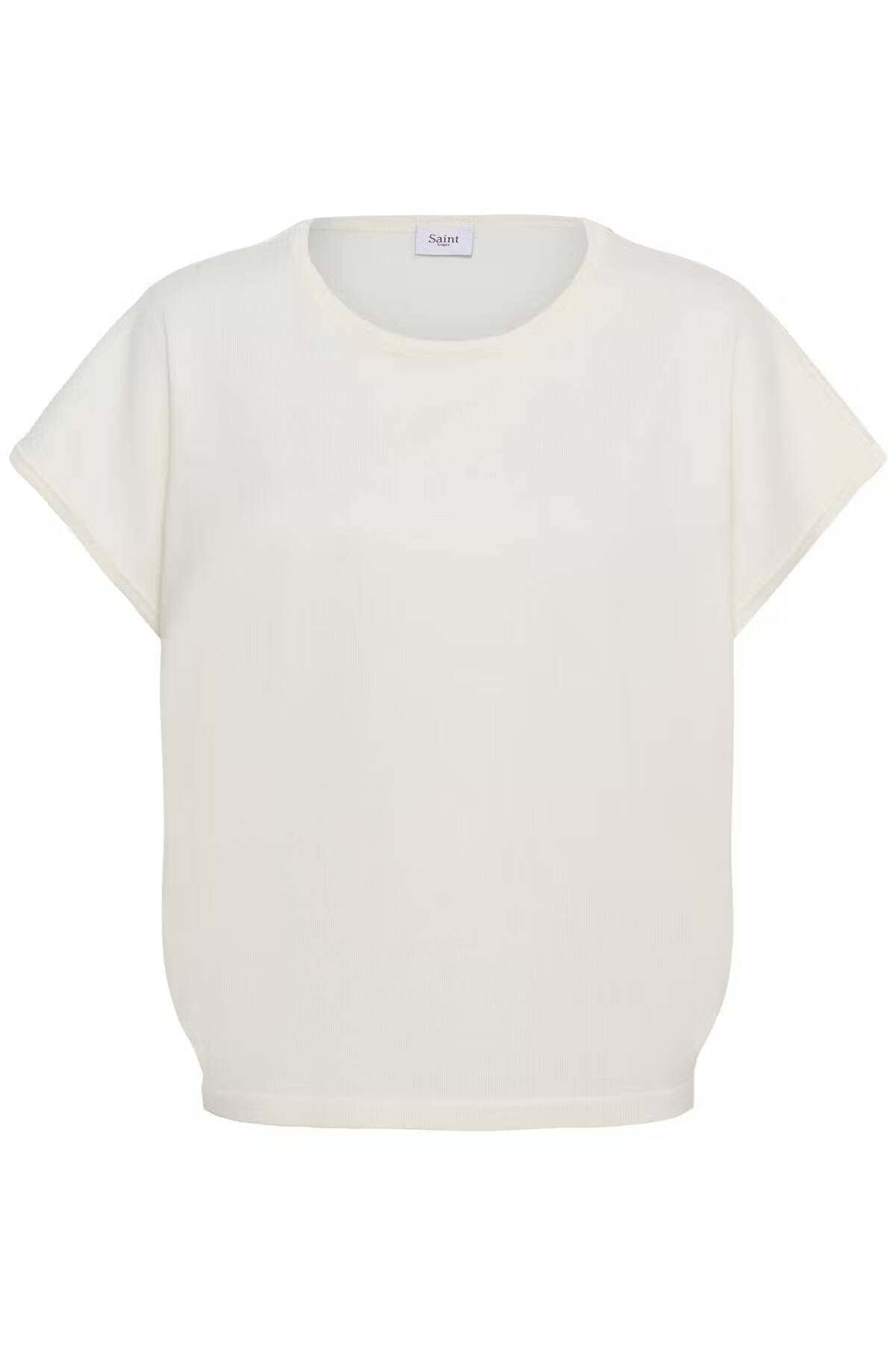 Saint Tropez Mila Round-Neck Short Sleeve Pullover Ice