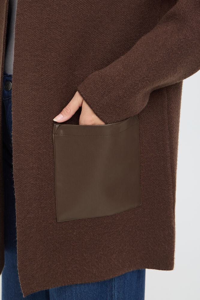 Fransa Gia Cardigan Rain Drum