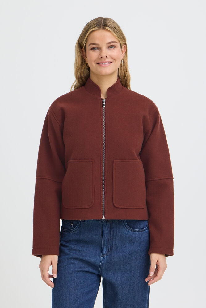 Fransa Joa Jacket Rum Raisin Melange